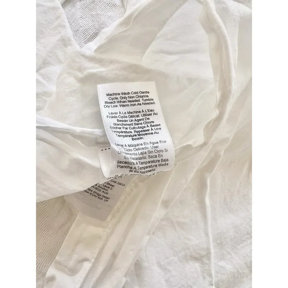 TWO West Elm Parquet Standard Shams Crisp White Decor Sham Geometric Classic